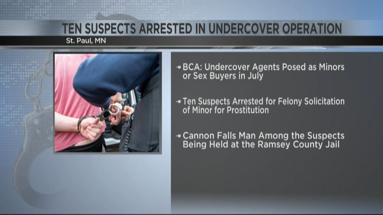 BCA: Ten suspects arrested for soliciting minors in undercover operation