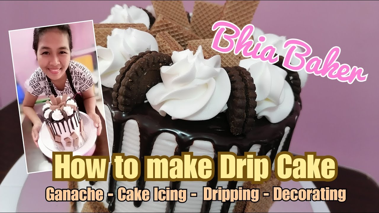 How to Make Chocolate Drip Cake | Decorating Drip Cake | Bhia Baker