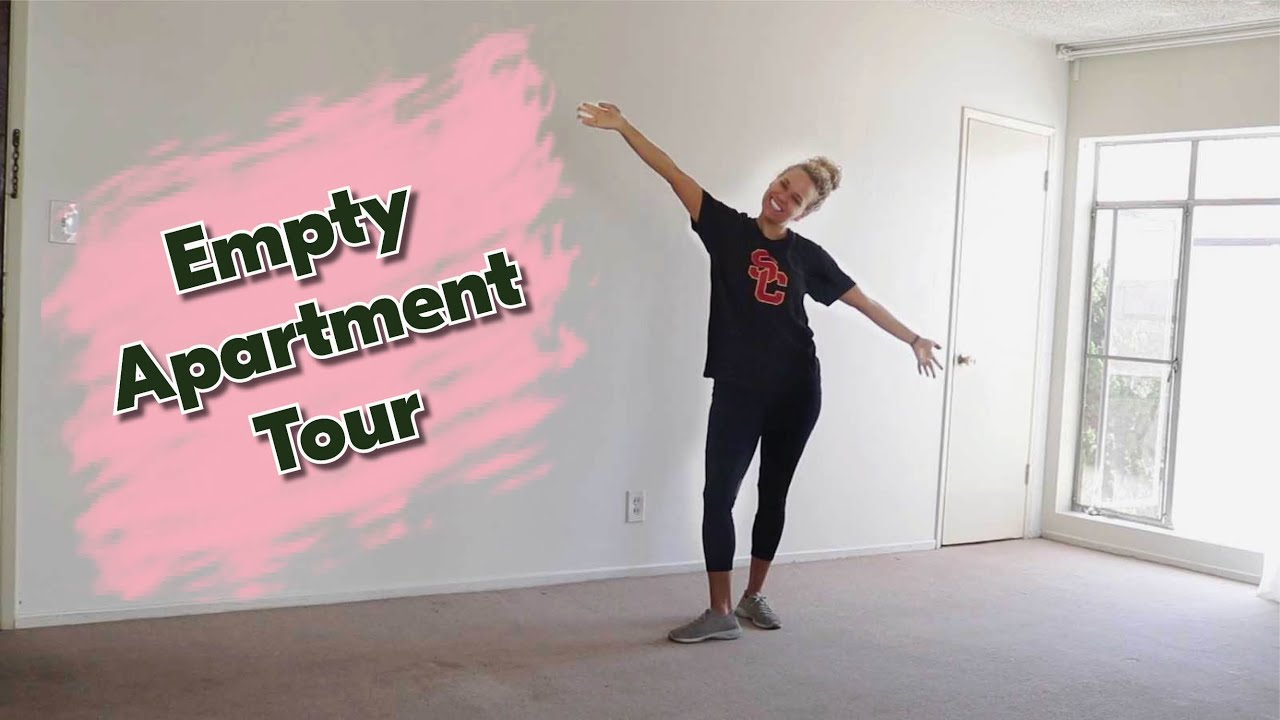 Empty Apartment Tour | Living Alone in a One Bedroom Apartment in Los Angeles | $1,500 Budget