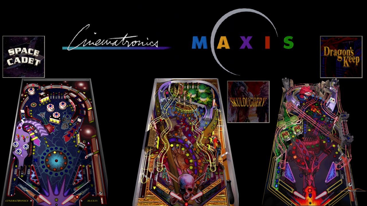 Full Tilt! Pinball (1995 - Windows 95) Space Cadet - Skullduggery - Dragon's Keep