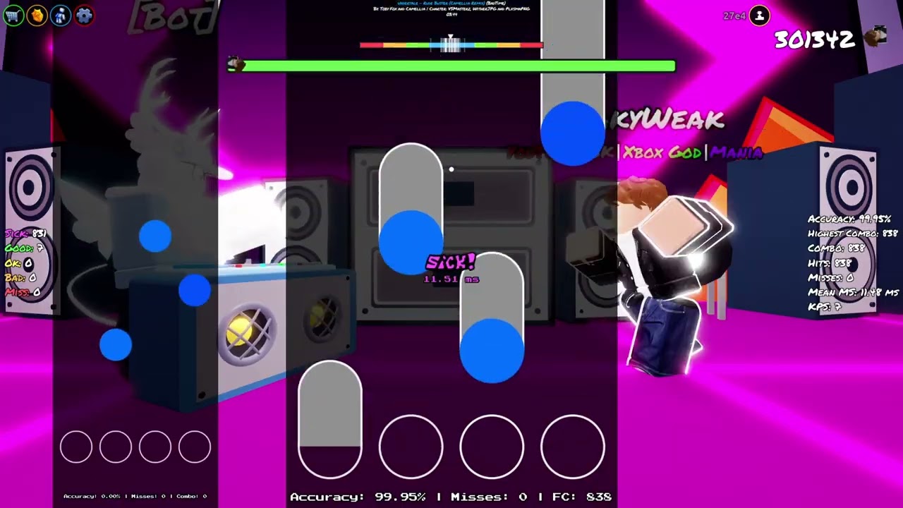 Rude Buster Camellia Mix FC on XBOX (REDONE) | 99.95% | ROBLOX Funky Friday 