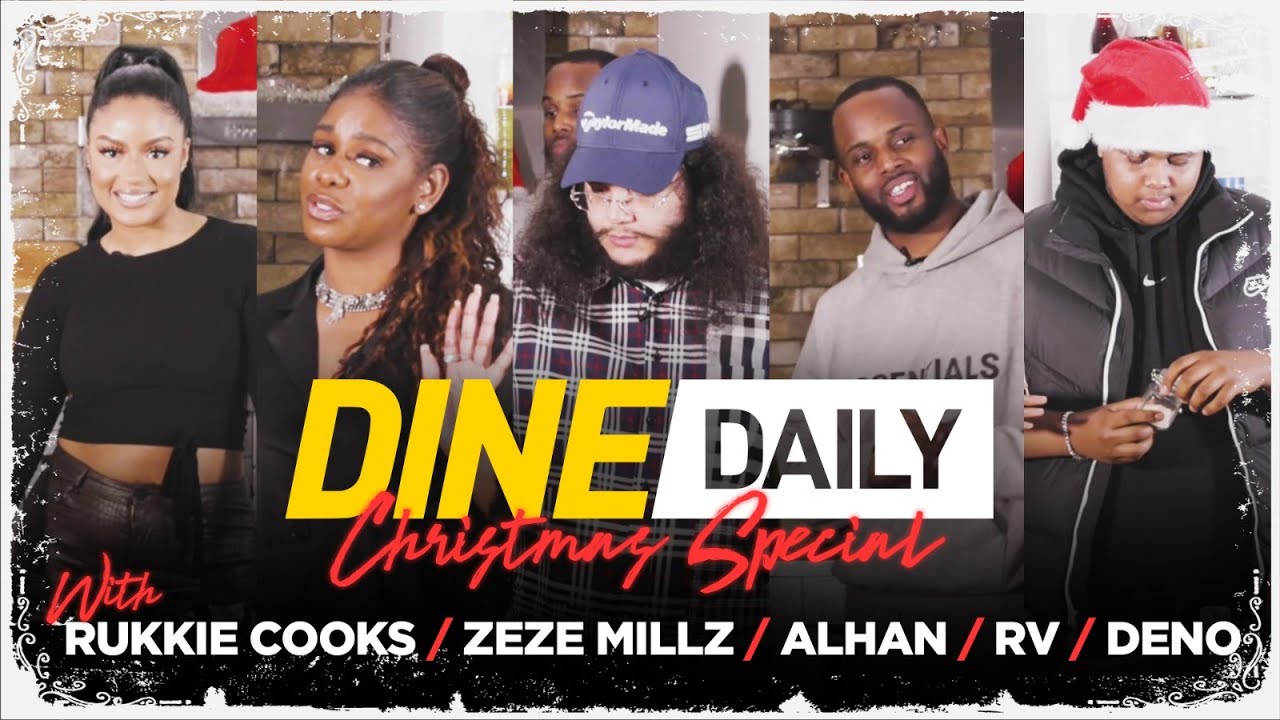 Alhan, Deno, RV & Zeze Millz - Dine Daily Xmas Special with Rukkie Cooks | GRM Daily