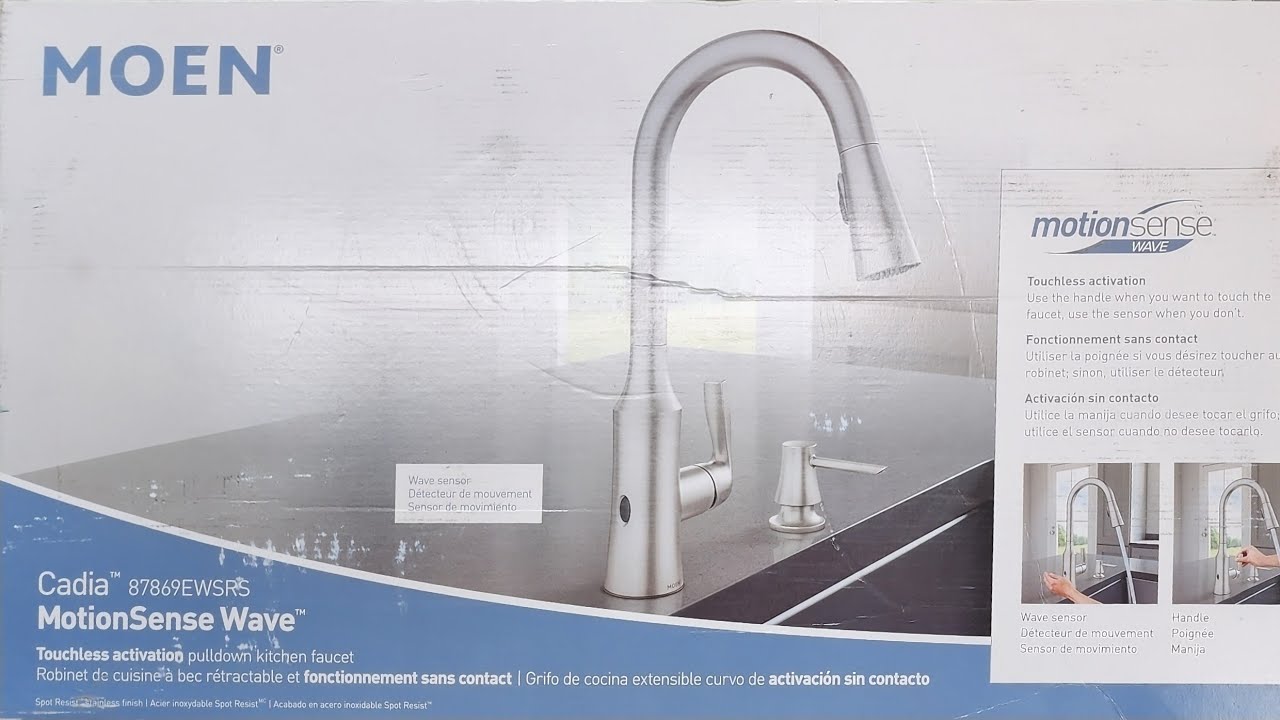 Moen Cadia MotionSense Wave Unboxing and Install