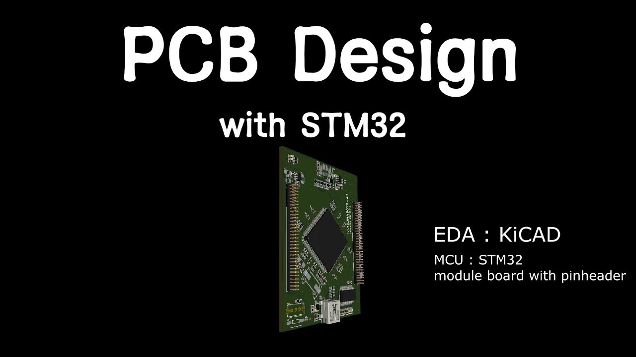 PCB Design with STM32 module (small)