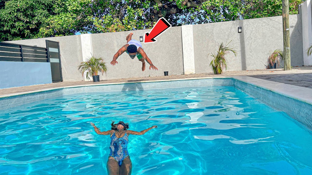 Drowning In Pool Prank On Boyfriend!