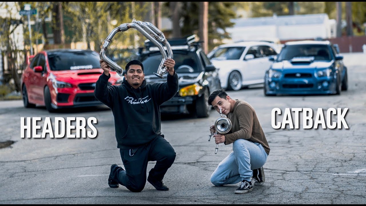 Subaru Gets A FULL Exhaust System! (Headers + Catback)