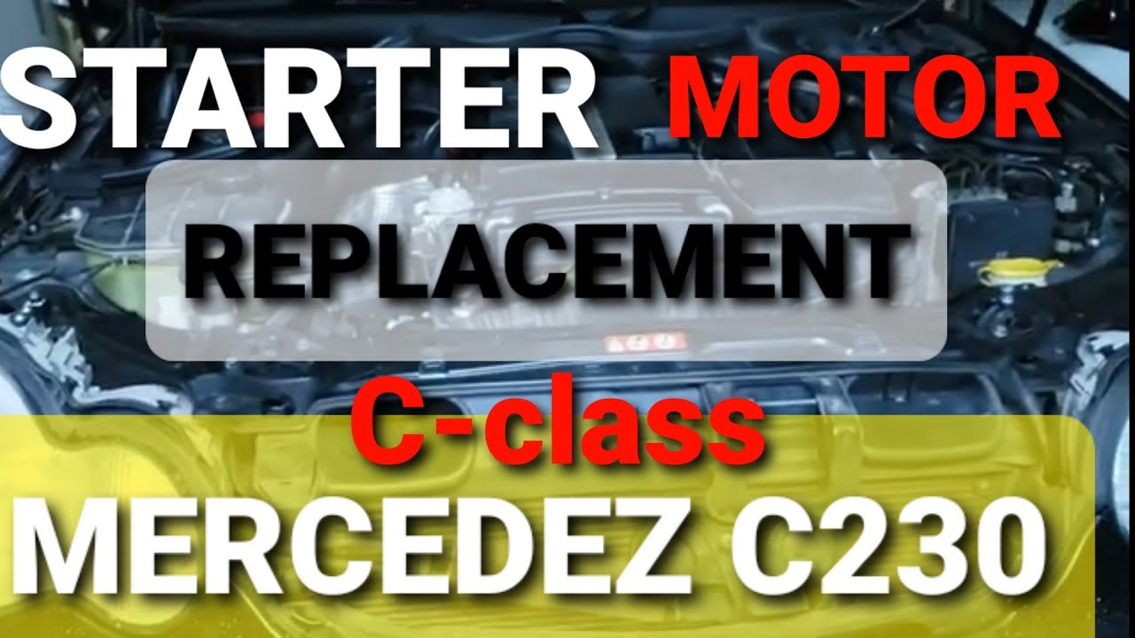 Замена стартера Mercedes C230 2004 года
