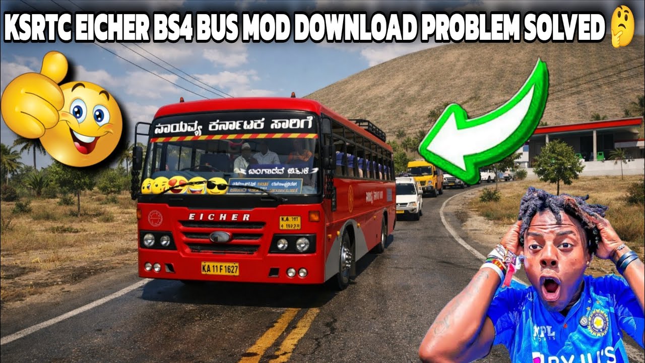 🔰☺️KSRTC EICHER BS4 BUS MOD DOWNLOAD PROBLEM SOLVED 🤔 FOR BUS SIMULATOR KERALA | DOWNLOAD NOW 😇