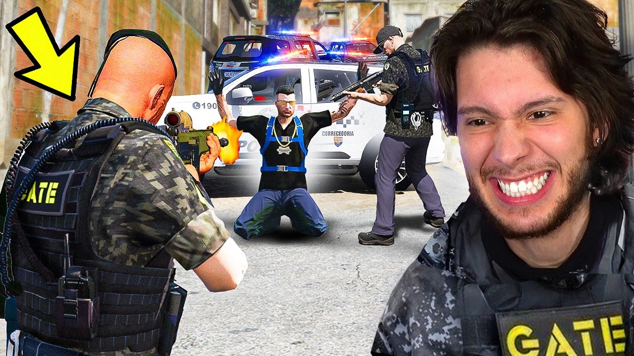 Jogando GTA 5 RP como POLICIAL DAS FOR&Ccedil;AS ESPECIAIS!!
