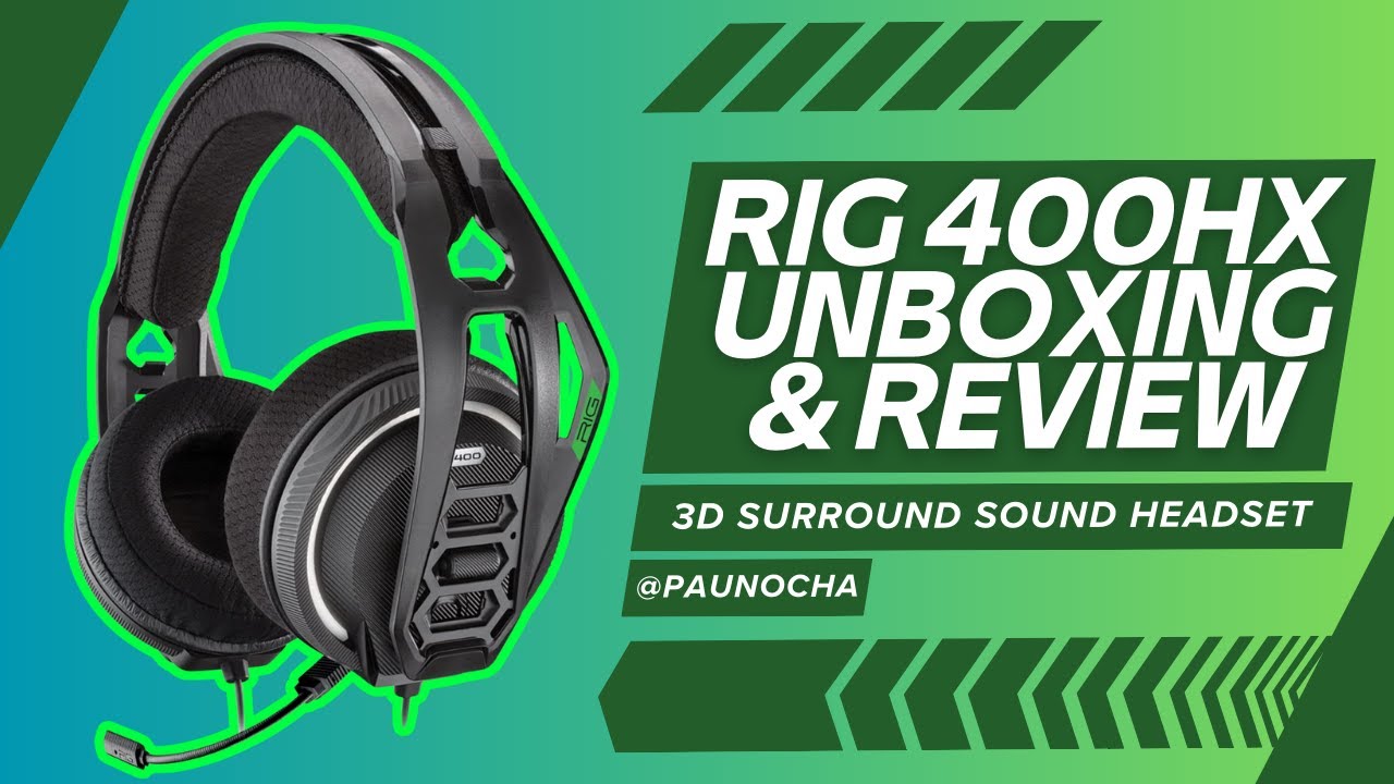 RIG 400HX Headset Unboxing And Review