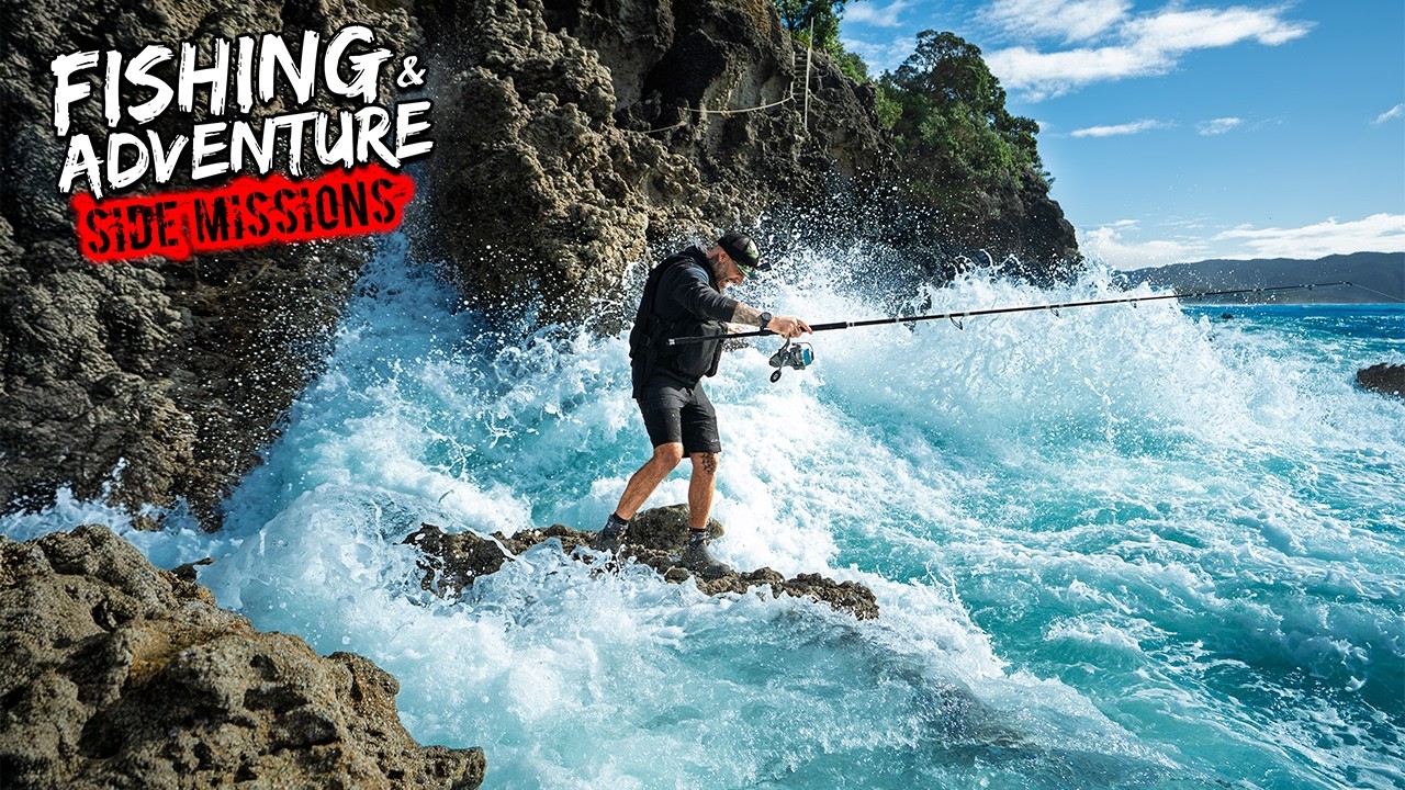 Land Based Fishing In A STORM (Big Fish Landed)