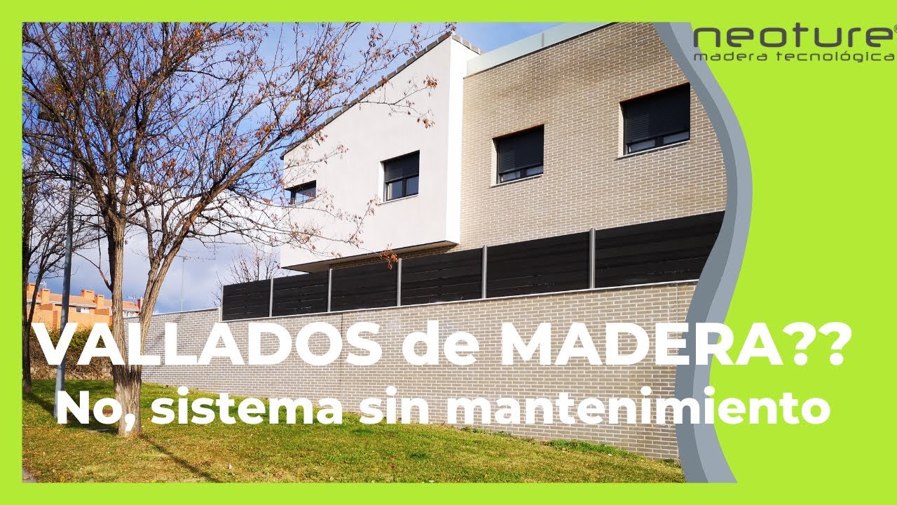 ⭐ VALLA de  MADERA?? ✅ NO, Innovador sistema SIN MANTENIMIENTO para todo tipo de CASAS.