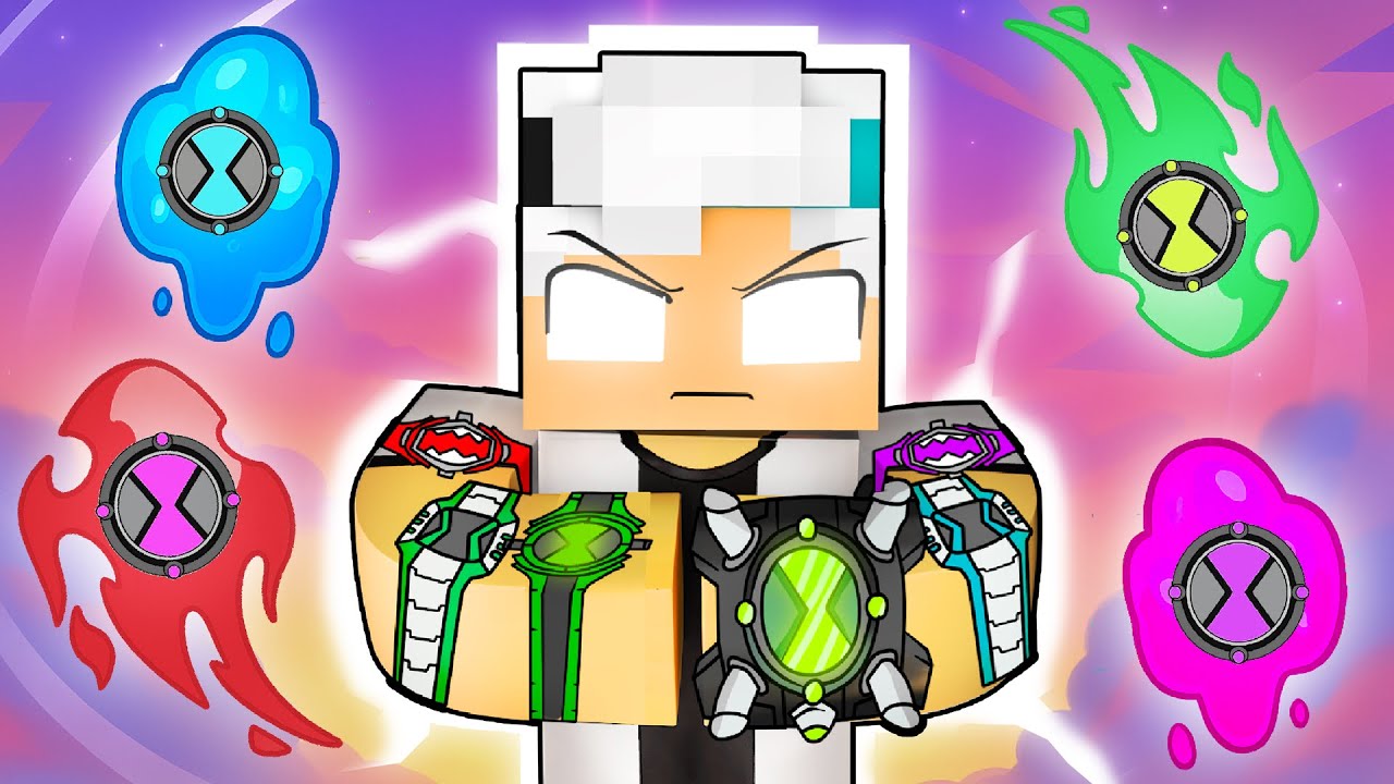 Virei o MESTRE BEN 10 no Minecraft!