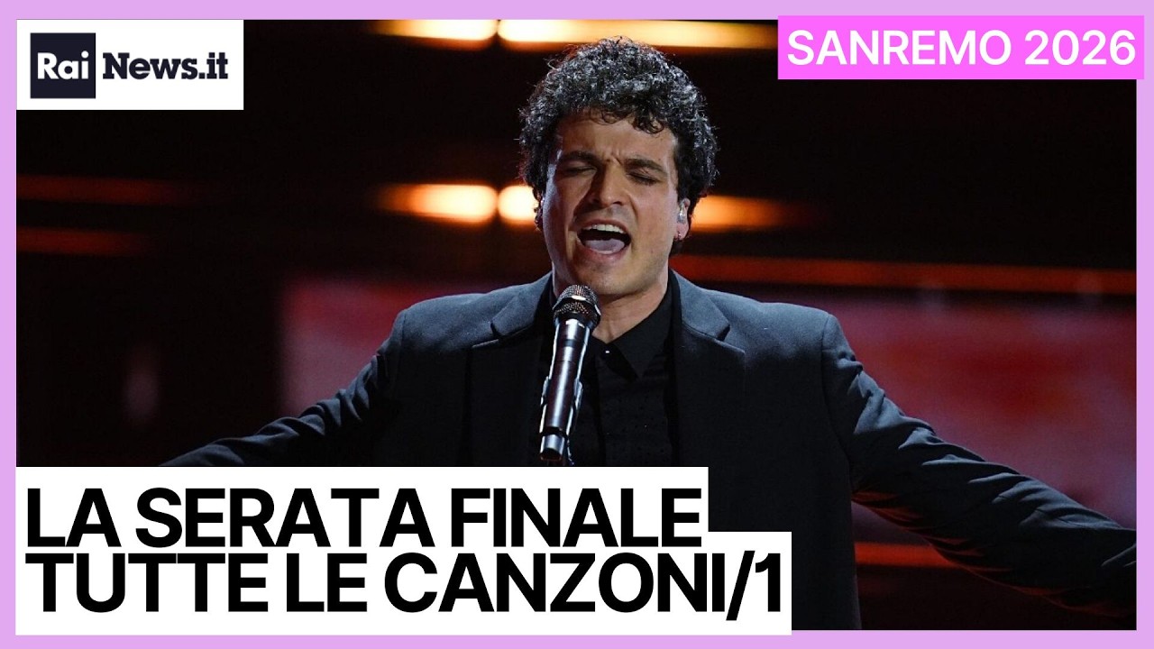 SANREMO 2026: serata Finale, tutte le canzoni (parte 1)