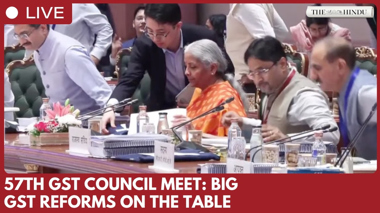 57th GST Council meeting chaired by FM Nirmala Sitharaman at Bharat Mandapam