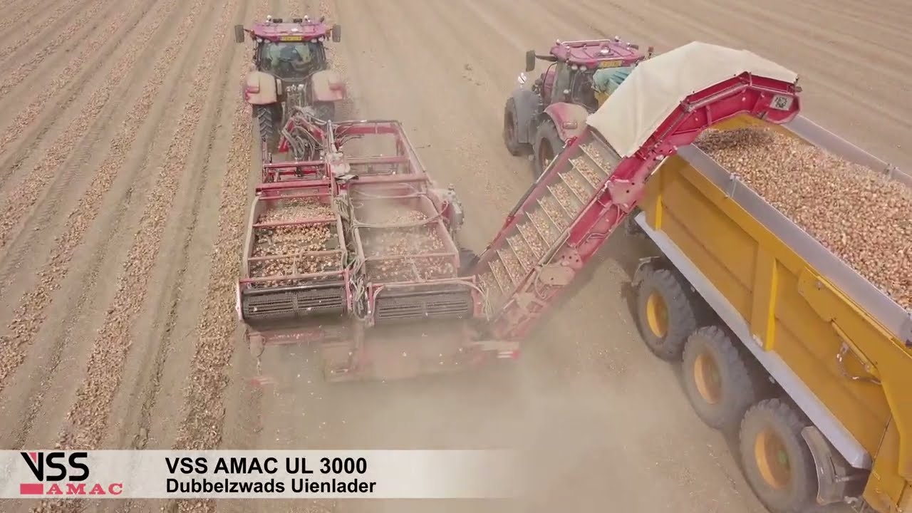 VSS AMAC UL 3000 Dubbelzwads Uienlader | VSS AMAC UL 3000 Double Swath Onion Loader