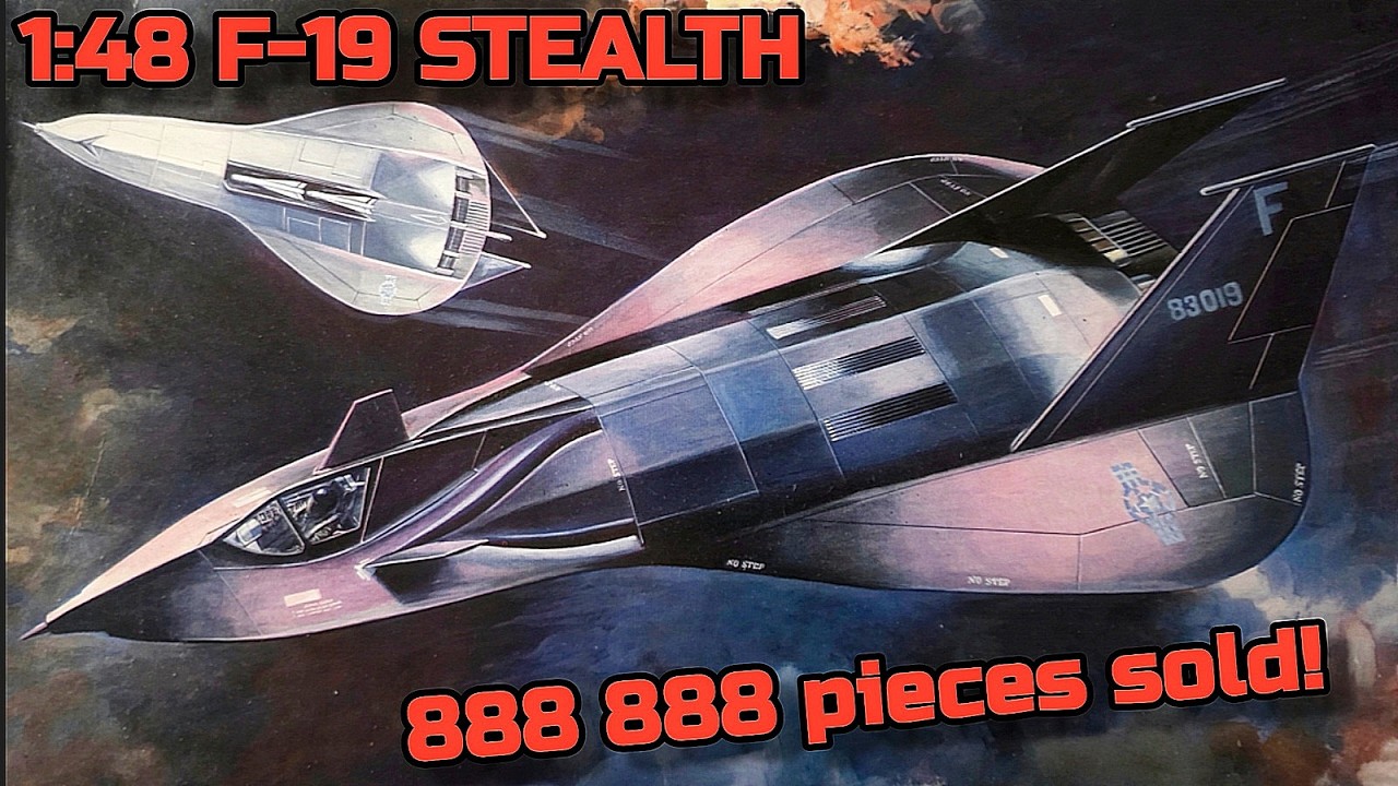 FULL VIDEO BUILD F-19 STEALTH 1:48 scale Italeri/Testors