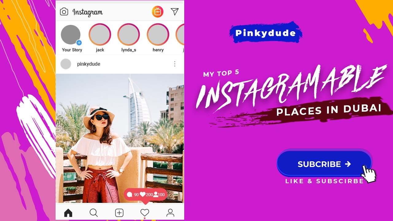 5 Instagrammable Places in Dubai! | Pinkydude