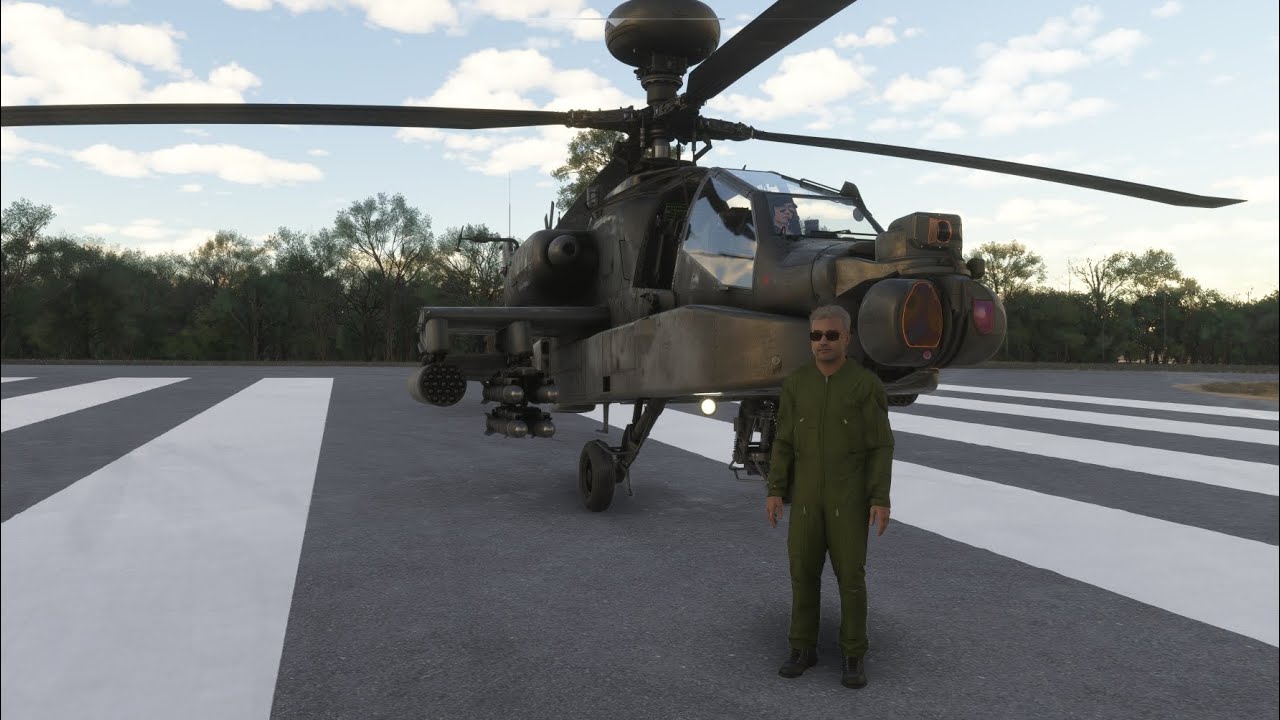 AH-64 Apache Night Hunt (Full Startup ➜ Mission ➜ Survive The Landing!)