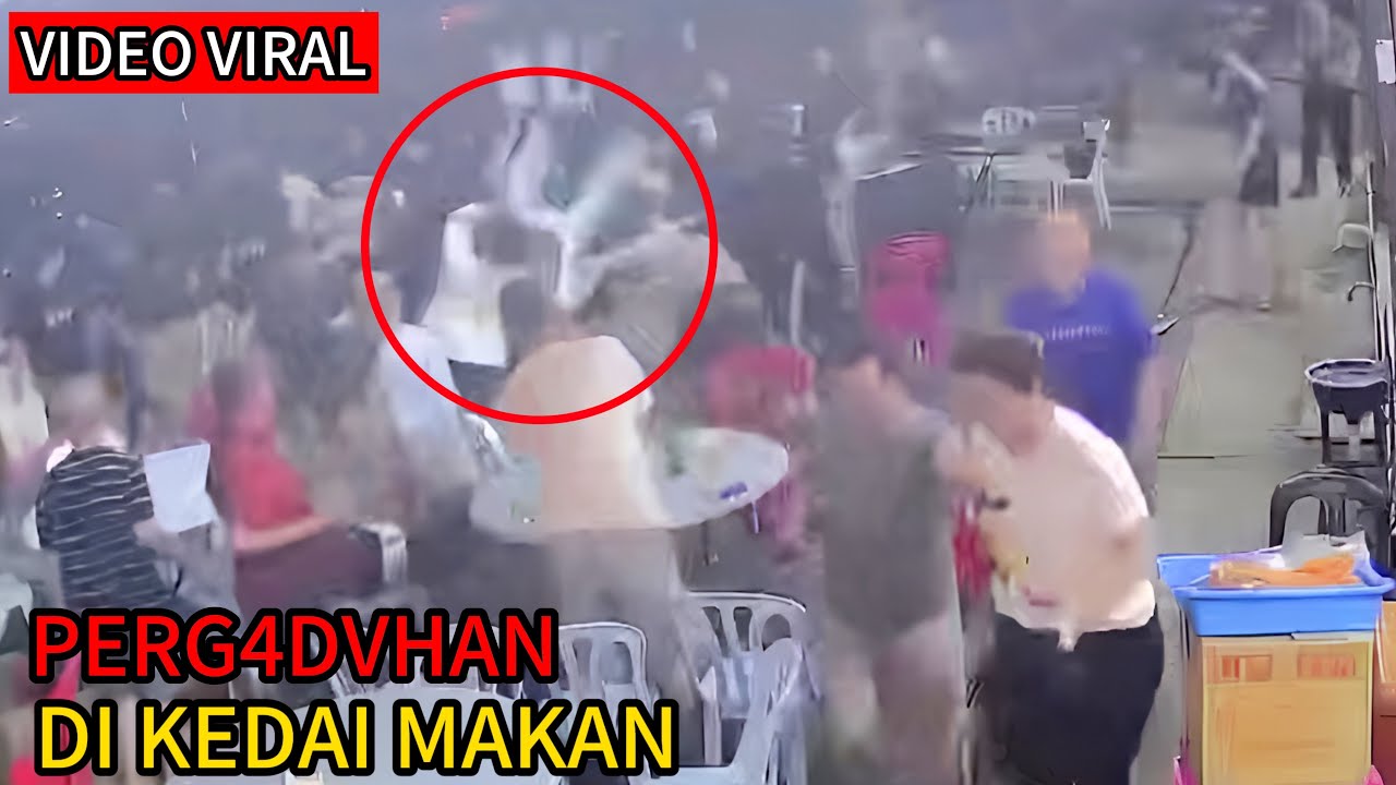 KEKECOHAN DI KEDAI MAKAN PERMAS JAYA.TENGOK APA BERLAKU.