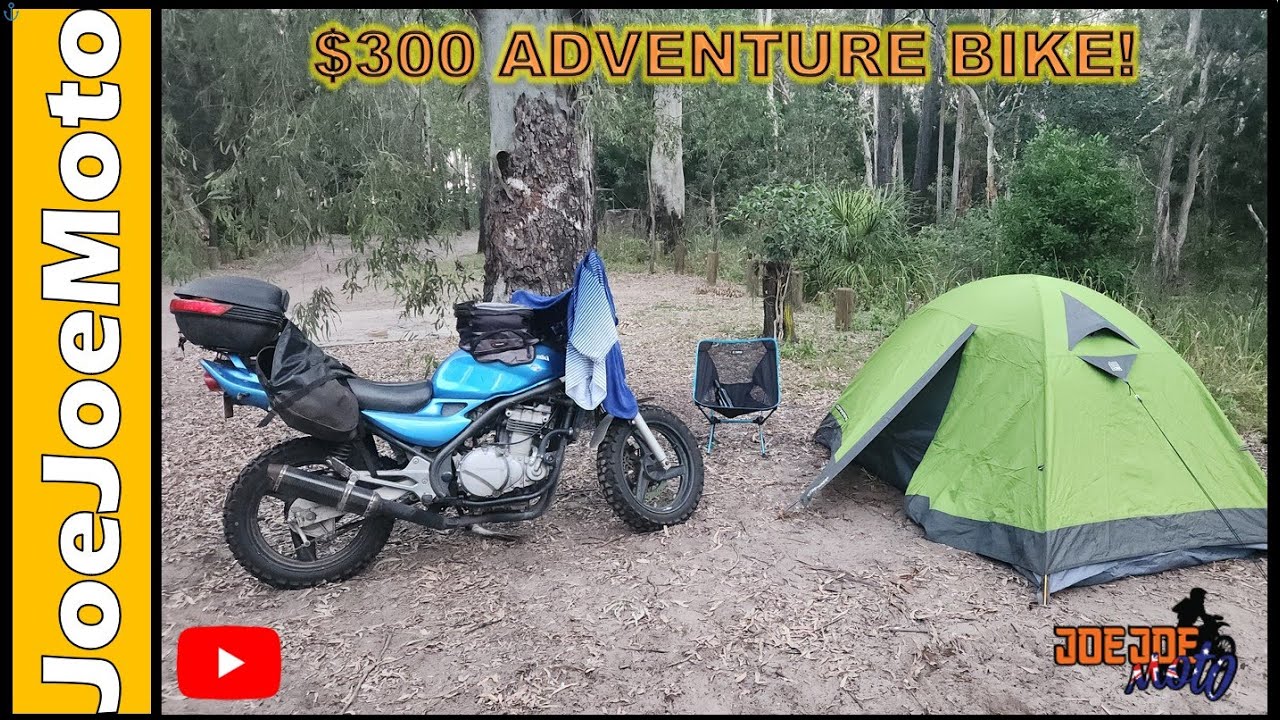 $300 Adventure Bike!  Coastal Moto Camping.