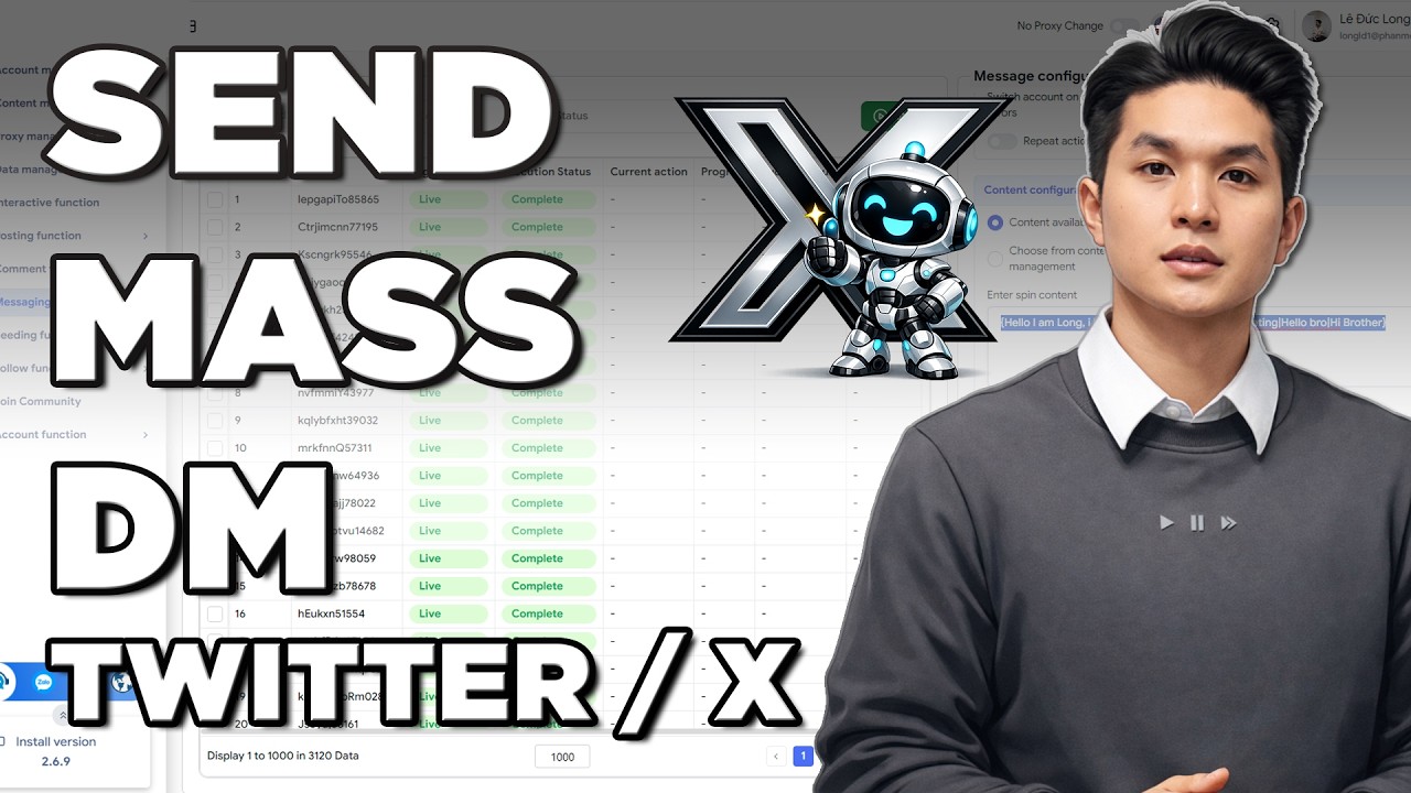 Send Mass DM Twitter Automatically | Twitter Automation Tool 2026