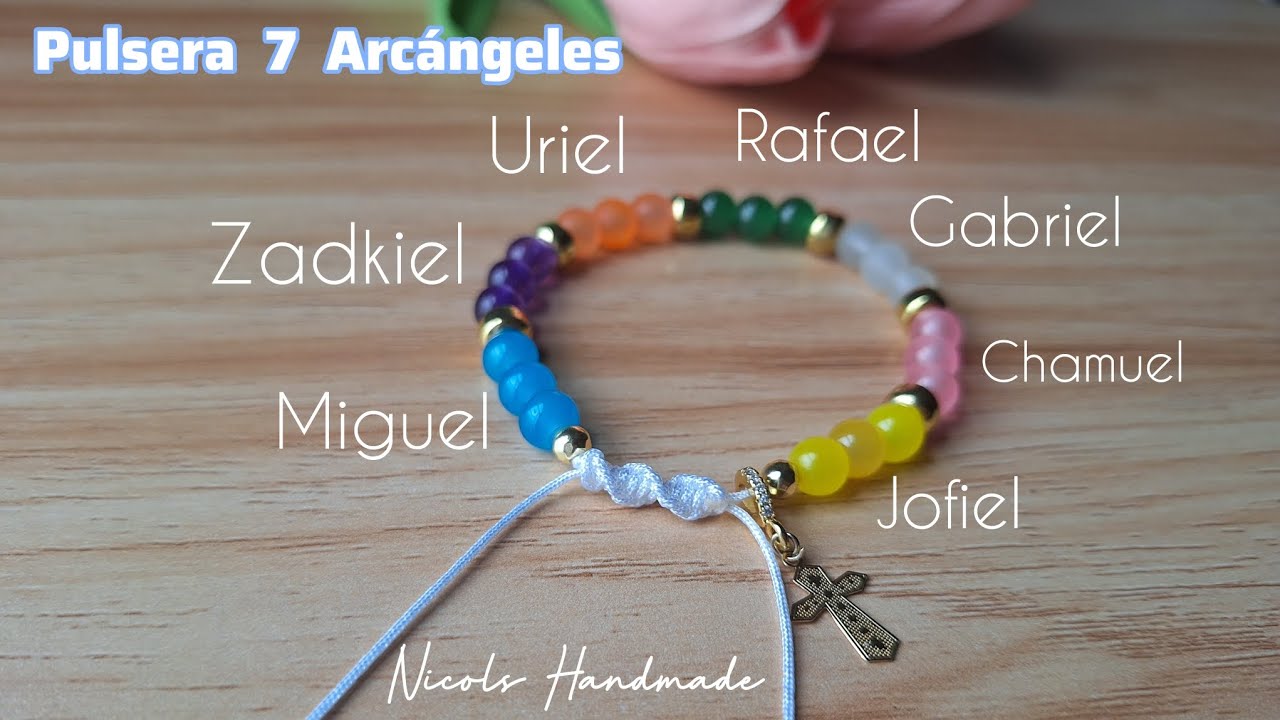 Pulsera de hilo chino 7 Arcángeles 🤍