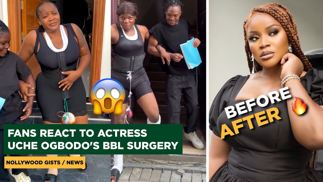 Реакция фанатов на операцию Уче Огбодо по изменению формы лица — до и после! | @filmtalknaija