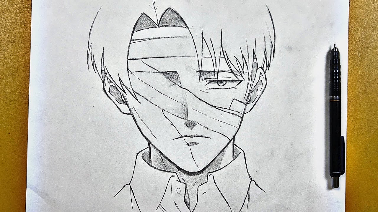 How to draw Levi Ackerman || step-by-step