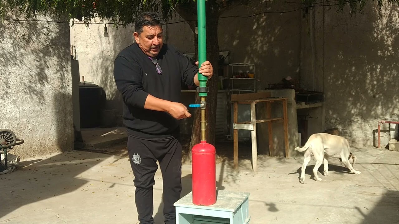 lanza carnada con aire comprimido