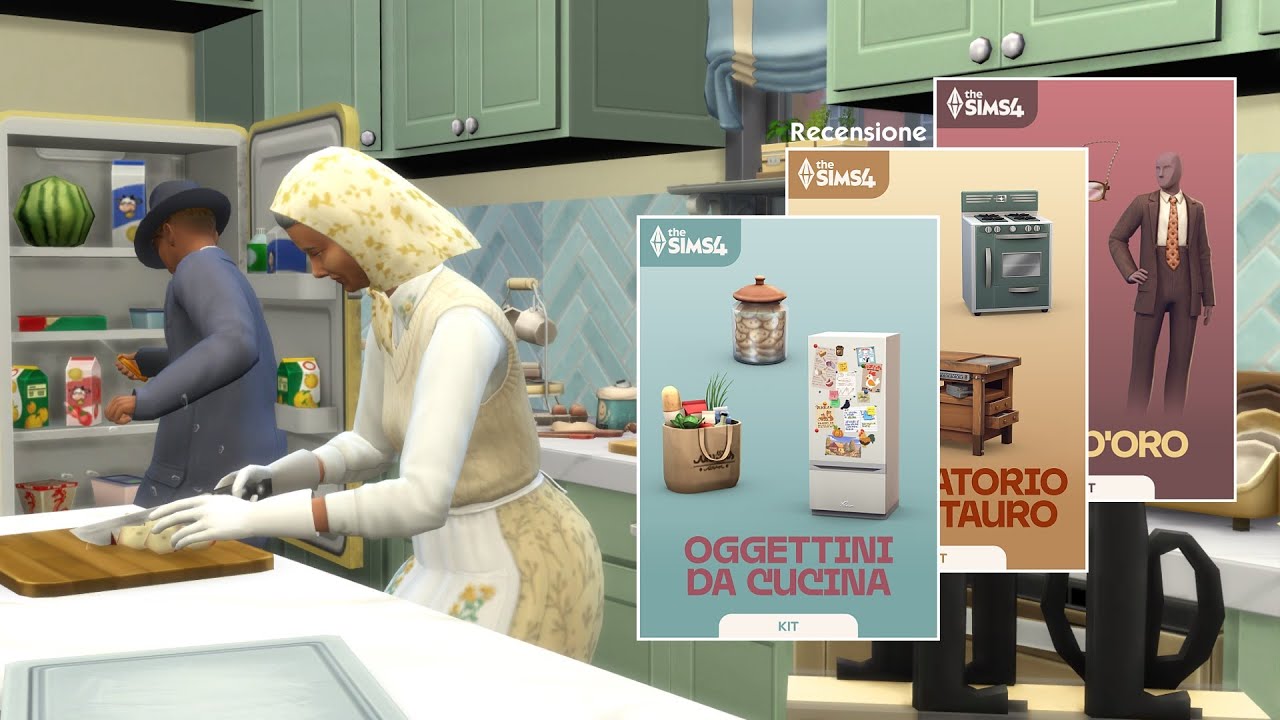 NUOVI KIT per The Sims 4 (di nuovo) 🤔 | Oggettini da Cucina + Laboratorio di Restauro + Anni D'Oro