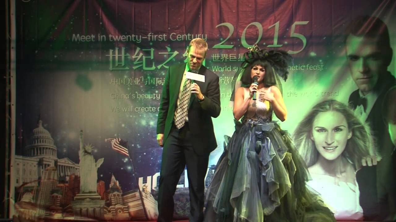In China at press event - Jenn Gotzon Chandler & husband Jim E Chandler