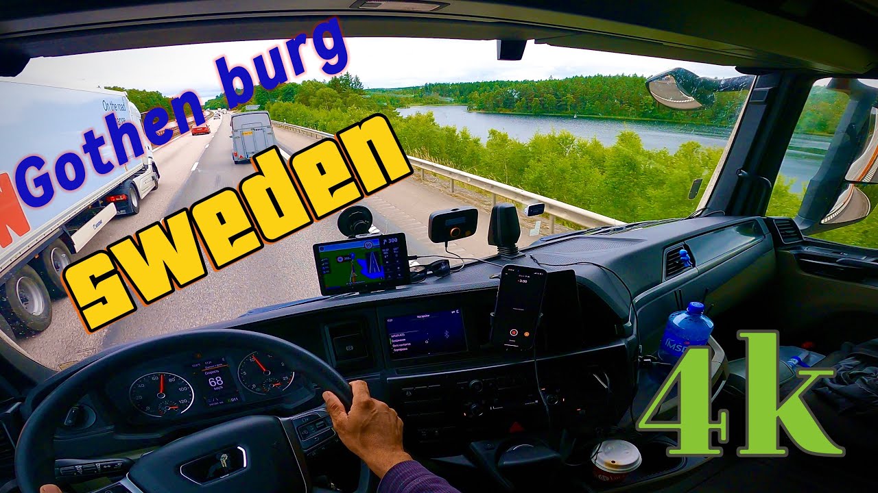 POV Driving Through the Heart of Gothenburg, Sweden