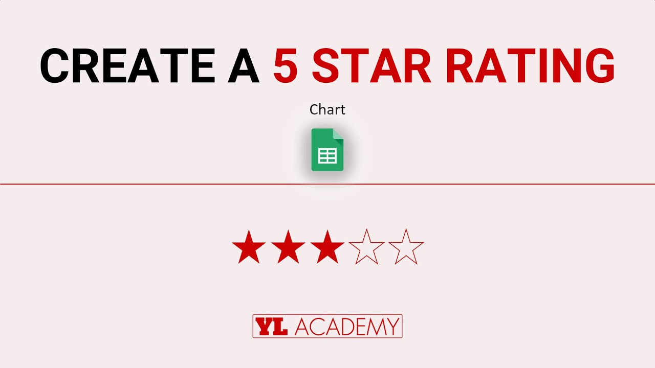 Google Sheets - Create a 5 Star Rating System | Chart