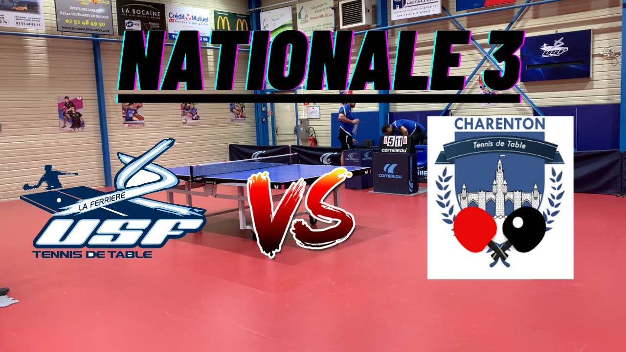 NATIONALE 3 | FERRIERE VENDEE TENNIS DE TABLE vs CHARENTON TT | HIGHLIGHTS | Tennis de Table