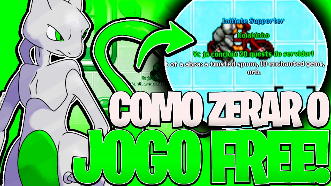 ZERANDO A PARTE FREE DO JOGO!🔥🤯POKETIBIA MOBILE E PC 2026 BASE LENDA! POKE REAL!