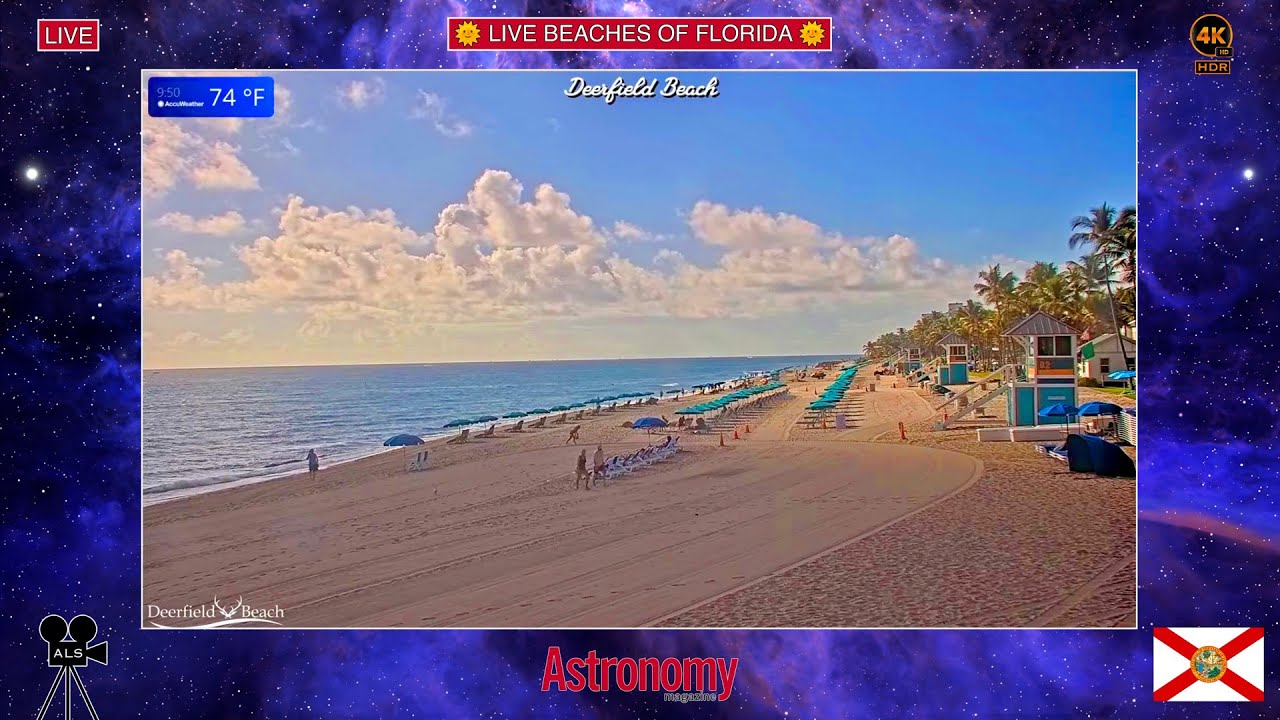 🌞 LIVE BEACHES OF FLORIDA - 4K HDR 🌞