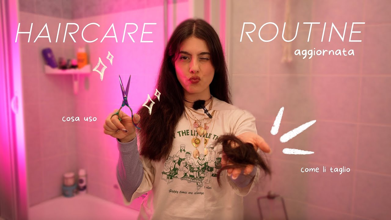 la mia haircare routine aggiornata  ﾟ｡⋆ come li taglio, cosa uso ora che ho la cute grassa