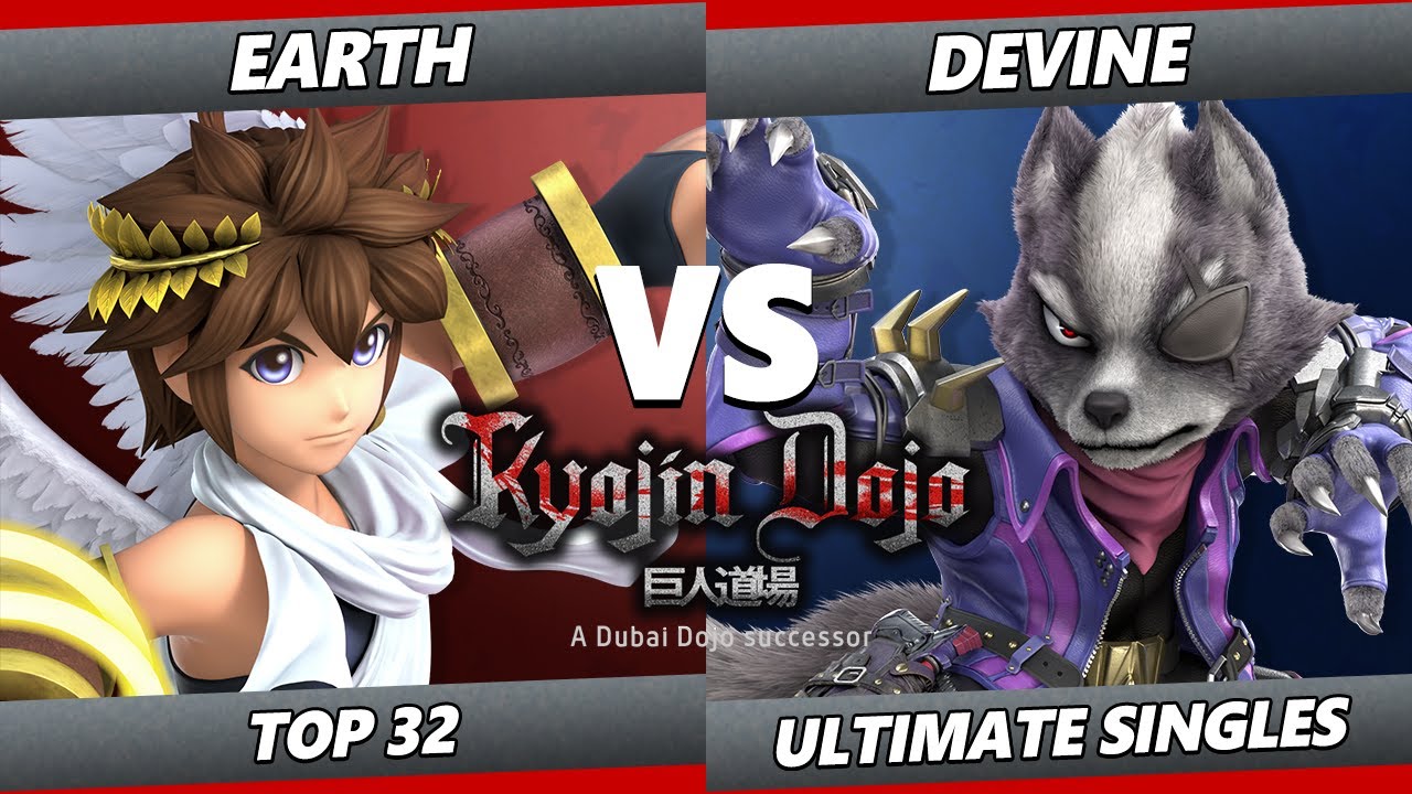 Kyojin Dojo - Earth (Pit, Dark Pit) Vs. Devine (Wolf, Samus) SSBU Ultimate Tournament