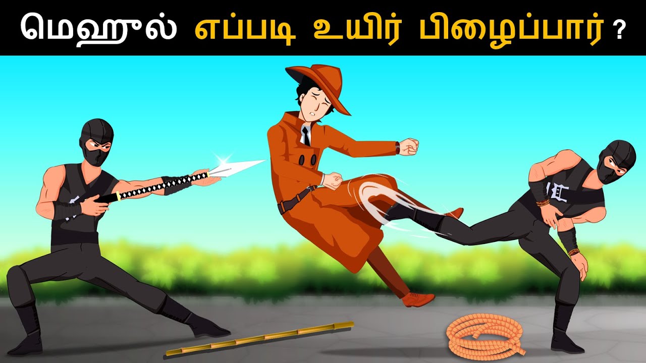 Episode 74-  Mehul and Kungfu thieves | Tamil Riddles | Mehul Tamil-புதிர் | தமிழ் புதிர்