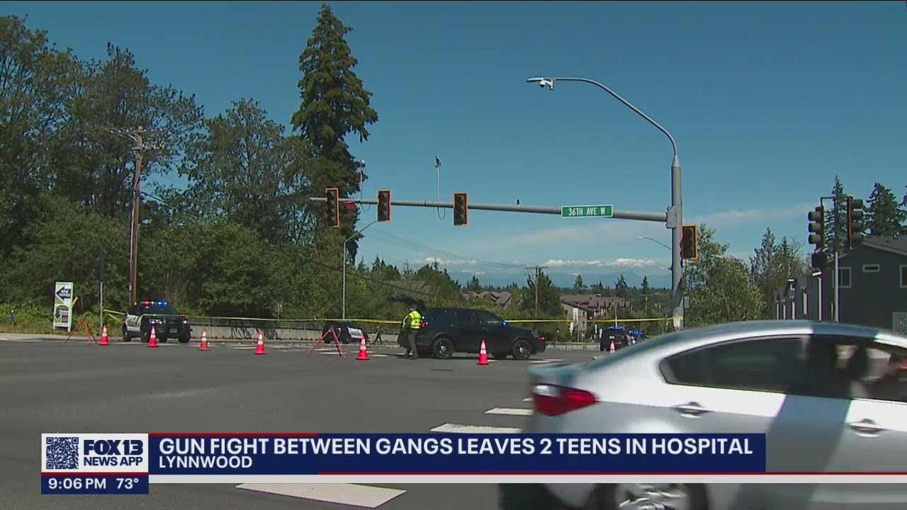 Gang gunfight in Lynnwood leaves 2 teens in hospital | FOX 13 Seattle