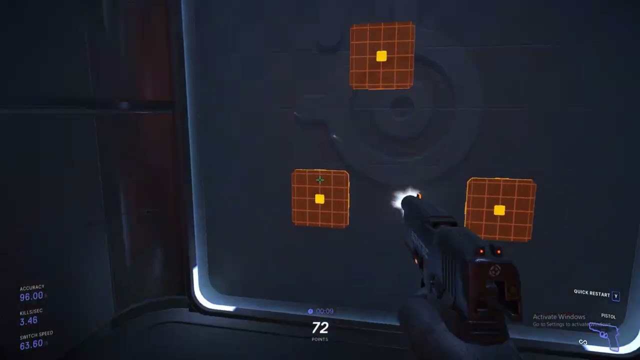 Steel Series 3D Aim Trainer Quick Pracitce, .2 in game sens