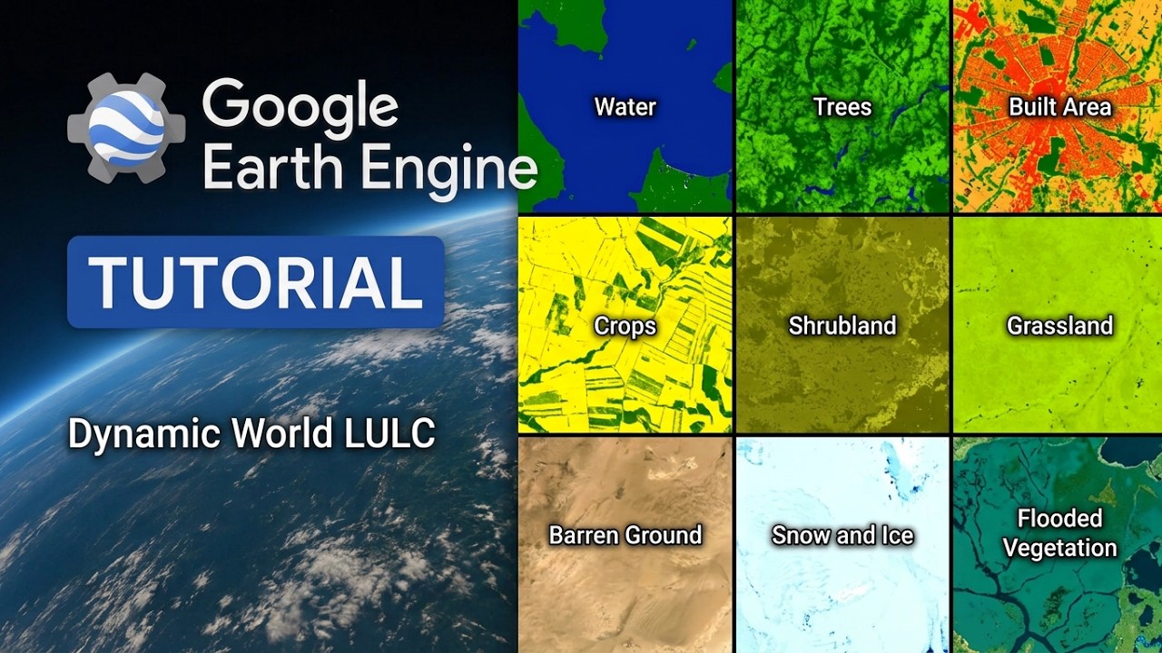 Google Earth Engine Tutorial 18 | Dynamic World LULC Mapping | Land Use Land Cover Data