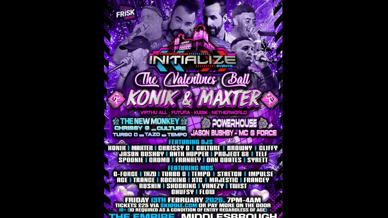 INITIALIZE THE VALENTINES BALL FRI 13TH FEB 2026