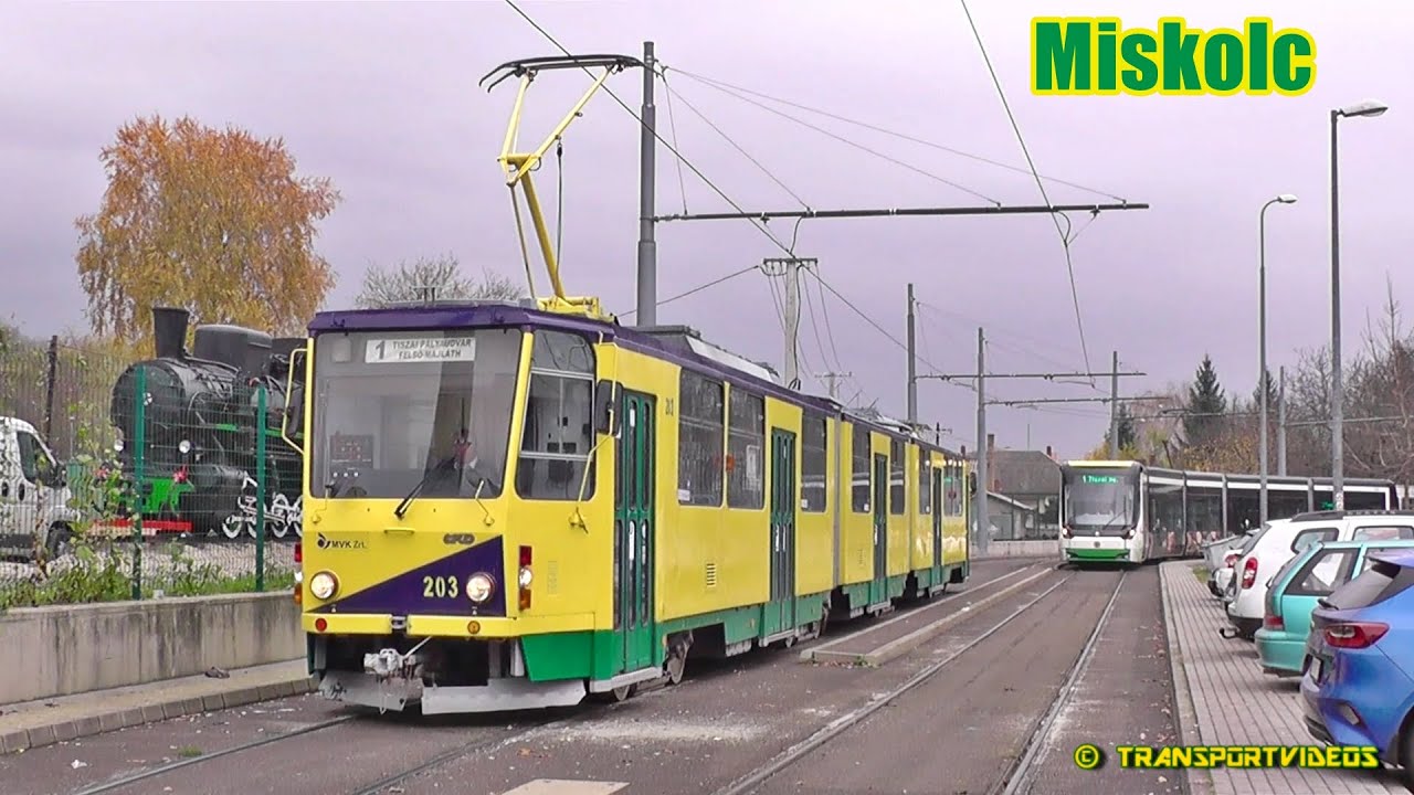 2019.11.18. - A 203-as pályaszámú Tatra villamos a miskolci 1-es vonalon