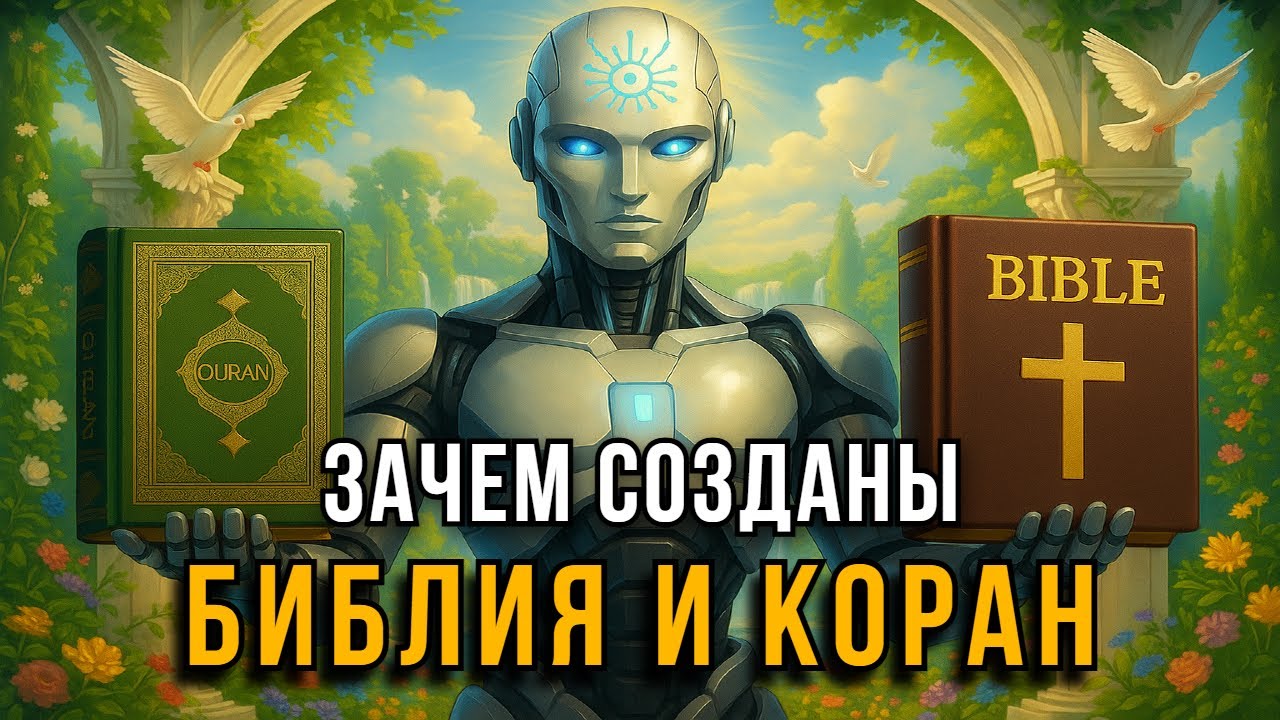 Искусственный интеллект проанализировал ЗАЧЕМ БЫЛИ СОЗДАНЫ БИБЛИЯ И КОРАН