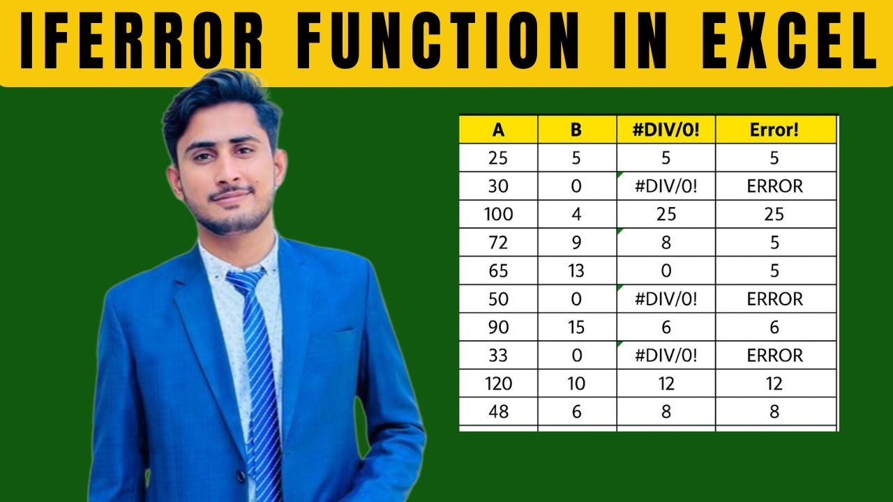 How to Use IFERROR Function in Excel | Handle Errors Like a Pro!