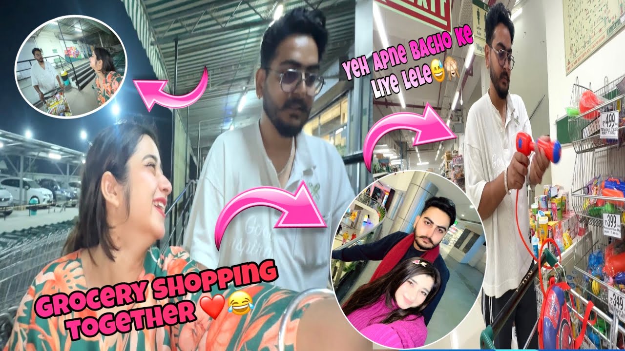Grocery Shopping Together❤️😍 | Maine @yuviranavlogs ko sikhai Dogri😅😂 