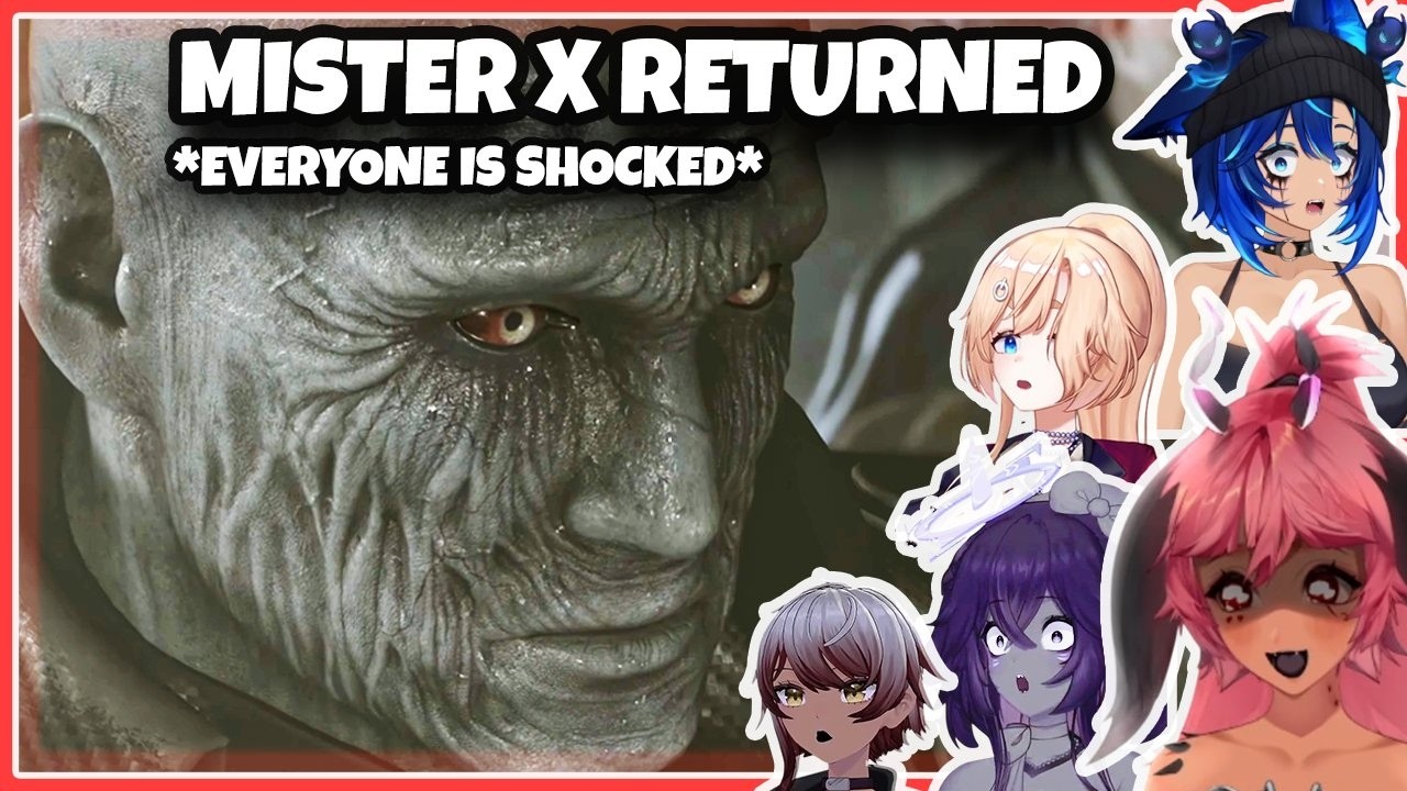 Vtubers play Resident Evil 9 Requiem: reaction to the Mister X return(compilation)