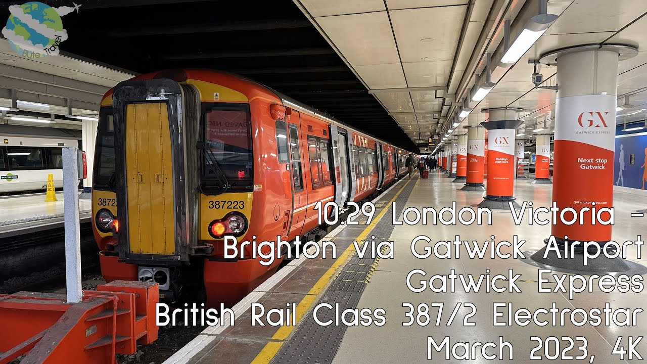 London Victoria to Brighton Train Journey on the Gatwick Express